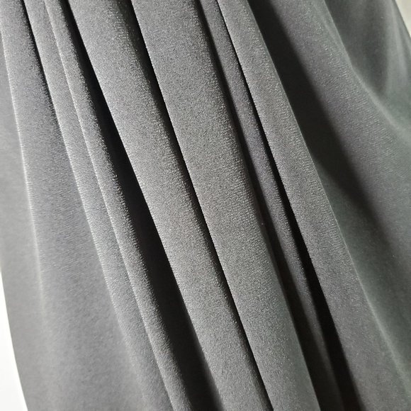 Women’s Black Ruffle V Neck Dress Built in Bra - Picture 7 of 7